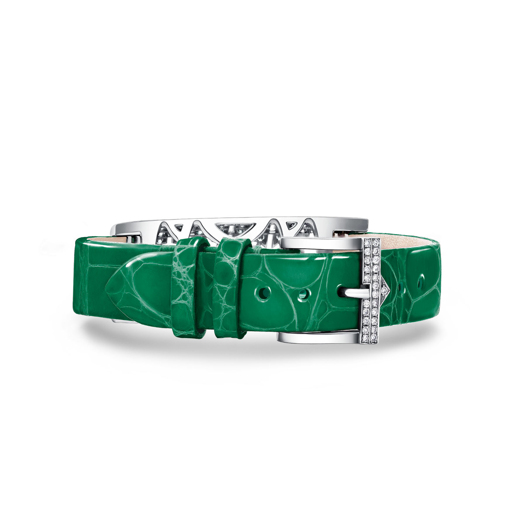 Art Deco Rivaan Diamonds Bracelet Green