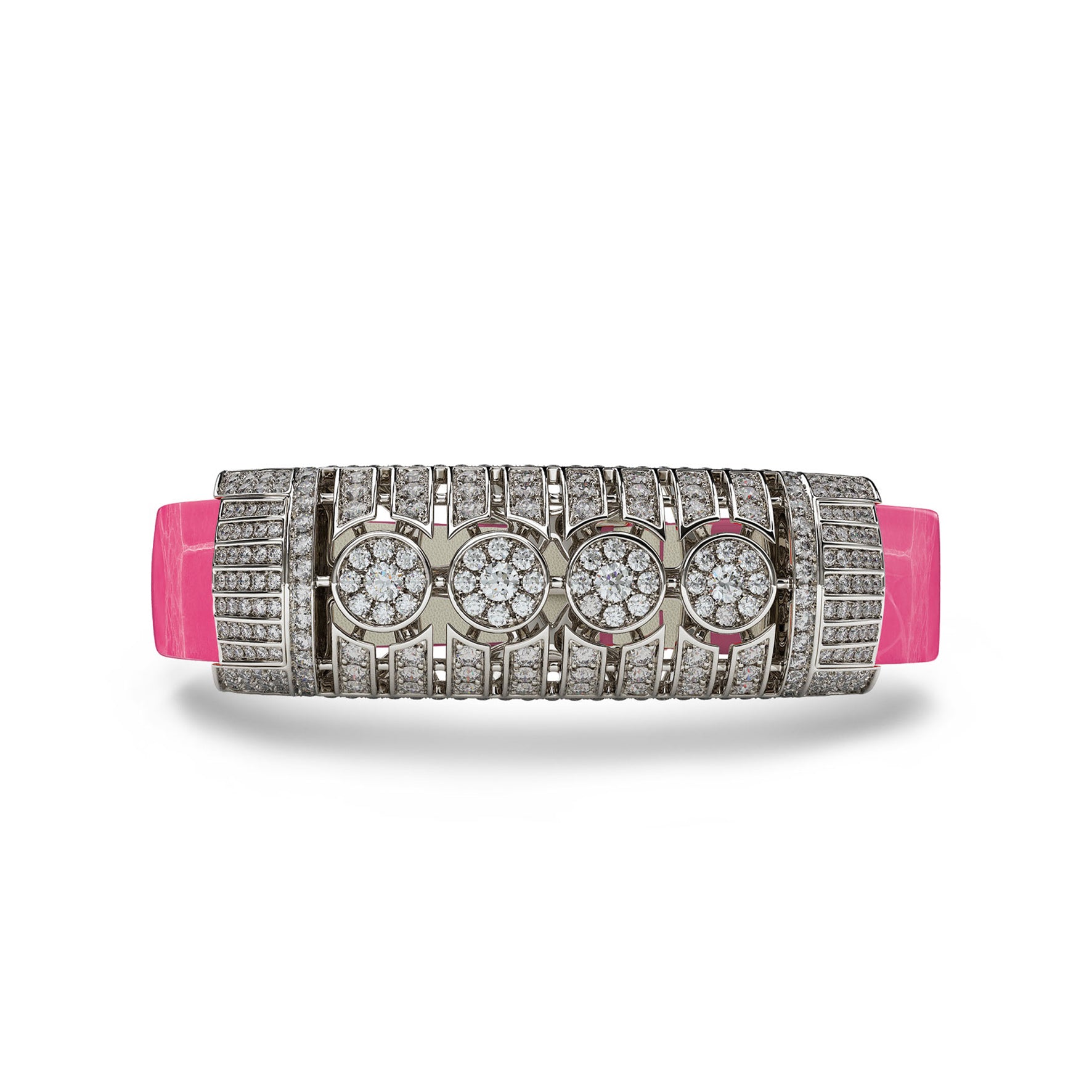 Art Deco Rivaan Diamonds Bracelet Light Pink