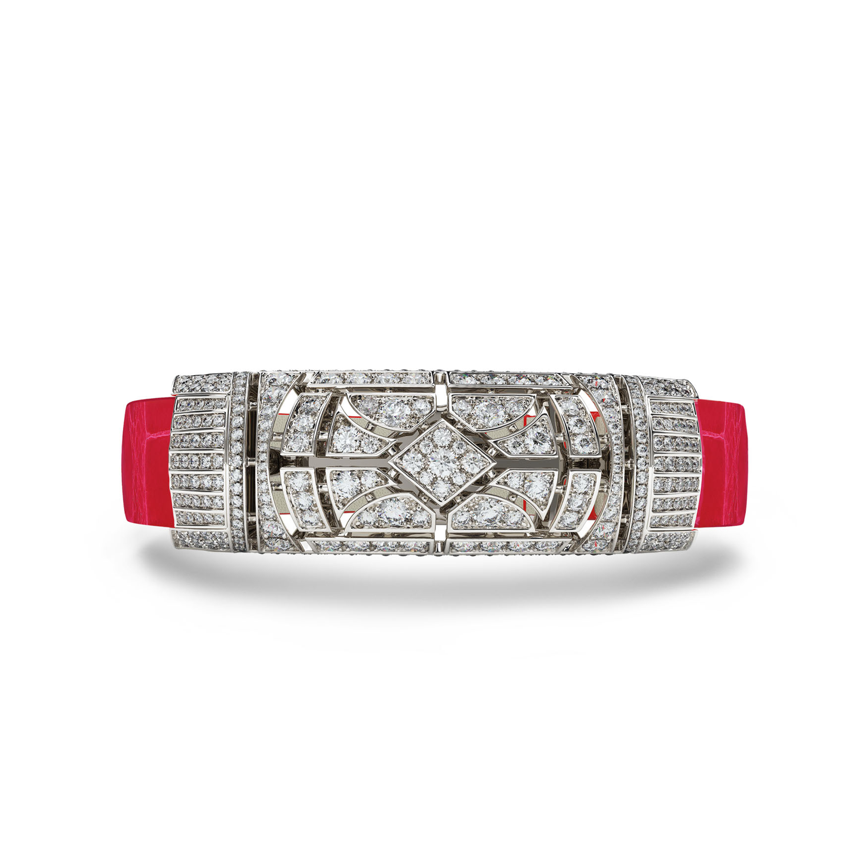 Art Deco Khalifa Diamonds Pink Bracelet