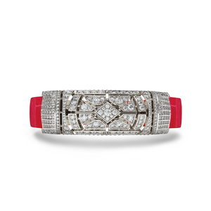 Art Deco Khalifa Diamonds Pink Bracelet