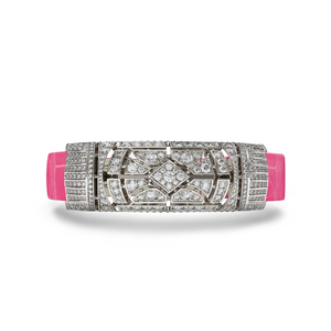 Art Deco Khalifa Diamonds Bracelet Light Pink