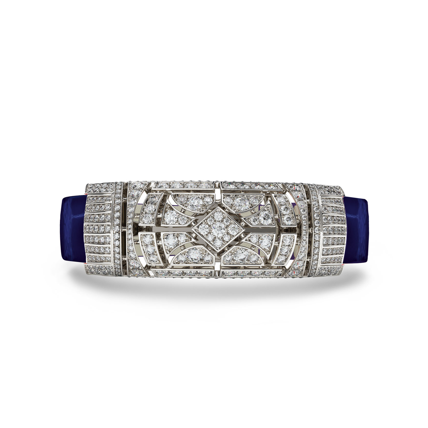 Art Deco Khalifa Diamonds Bracelet Blue