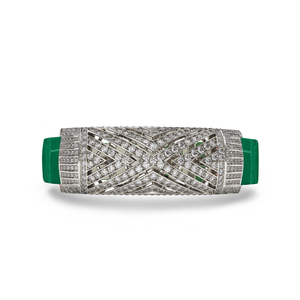 Art Deco Akari Diamonds Bracelet Green