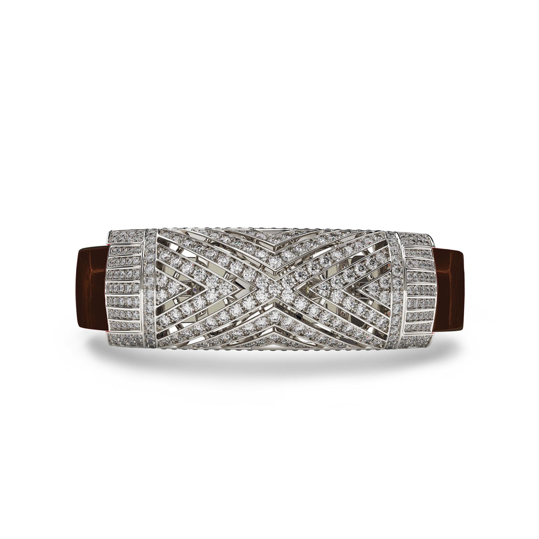 Art Deco Akari Diamonds Bracelet Brown