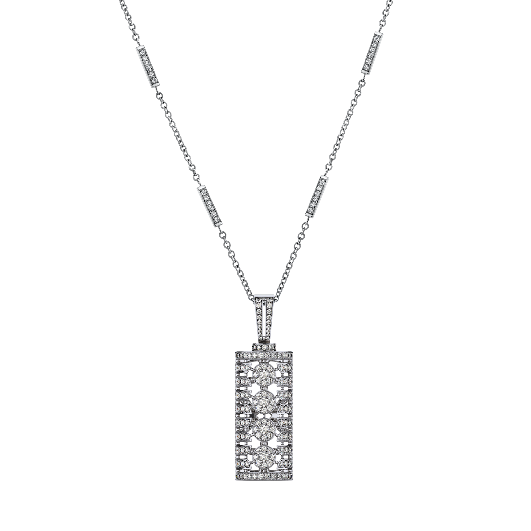 Art Deco Rivaan Diamonds Pendant