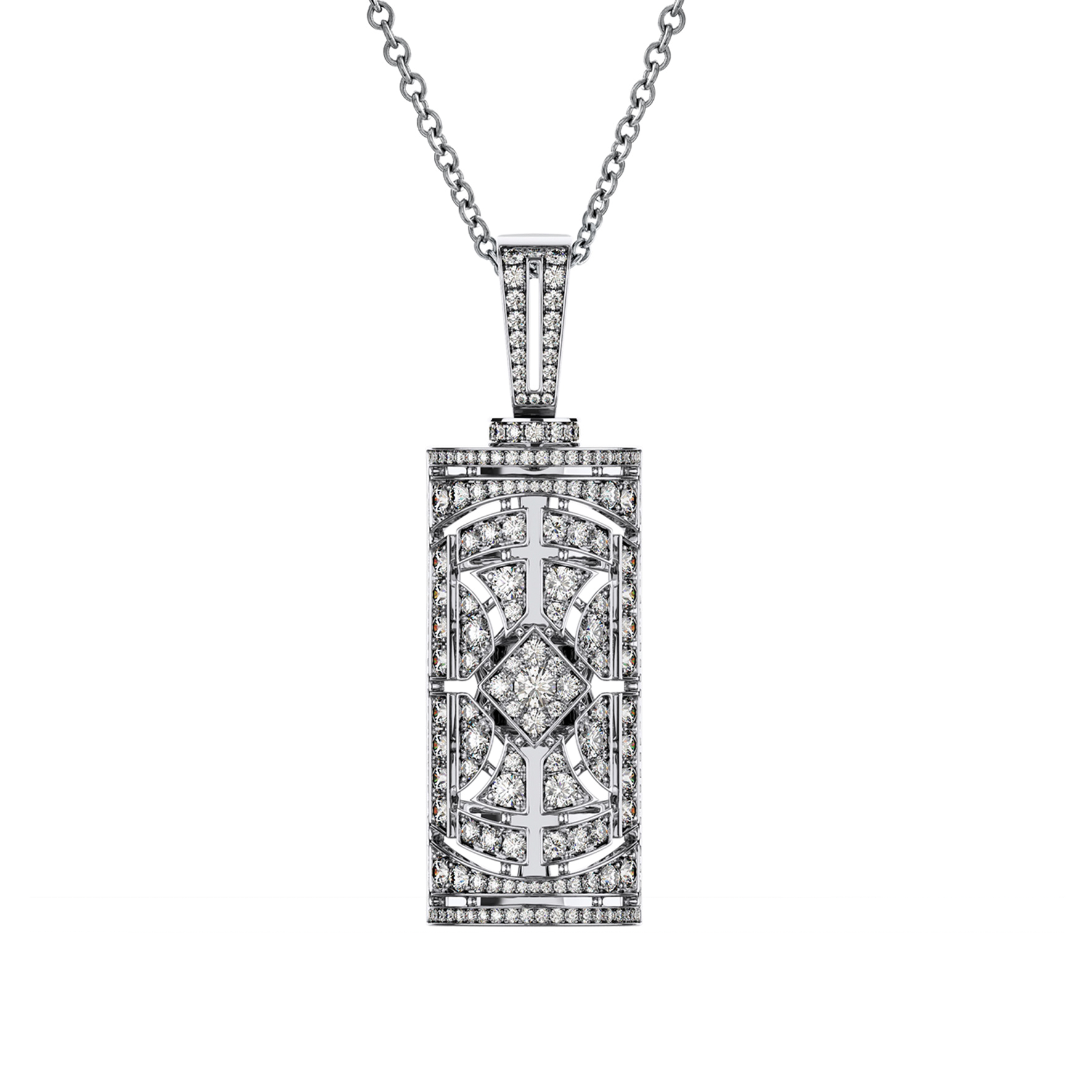 Art Deco Khalifa Diamonds Pendant