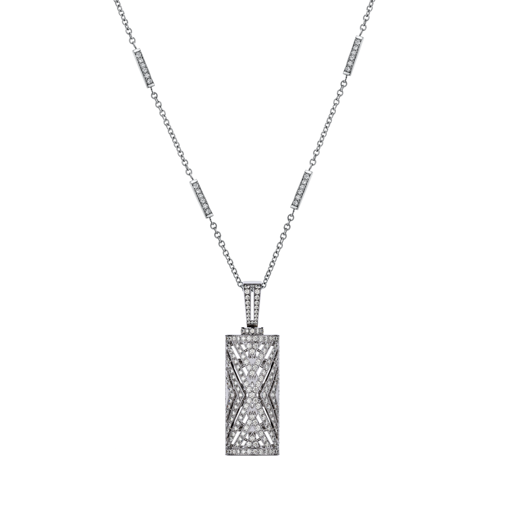 Art Deco Akari Diamonds Pendant