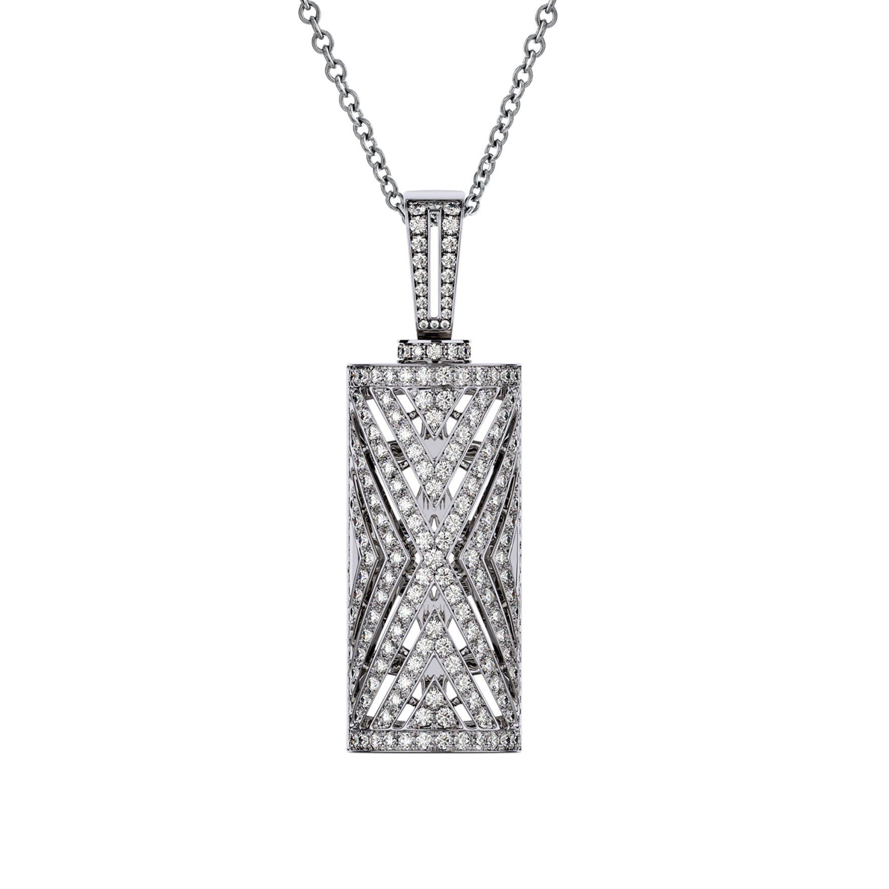 Art Deco Akari Diamonds Pendant