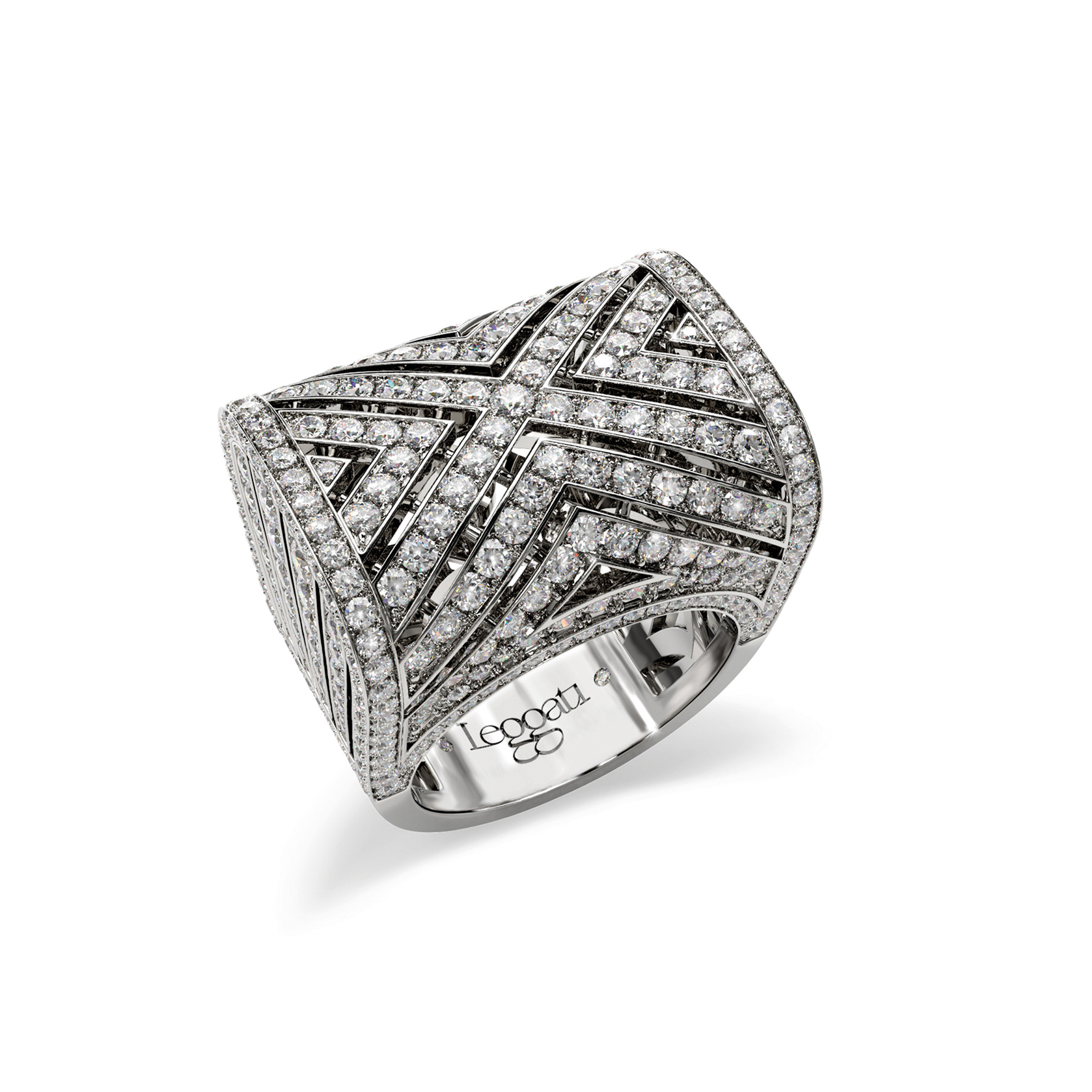 Art Deco Akari Diamonds Ring