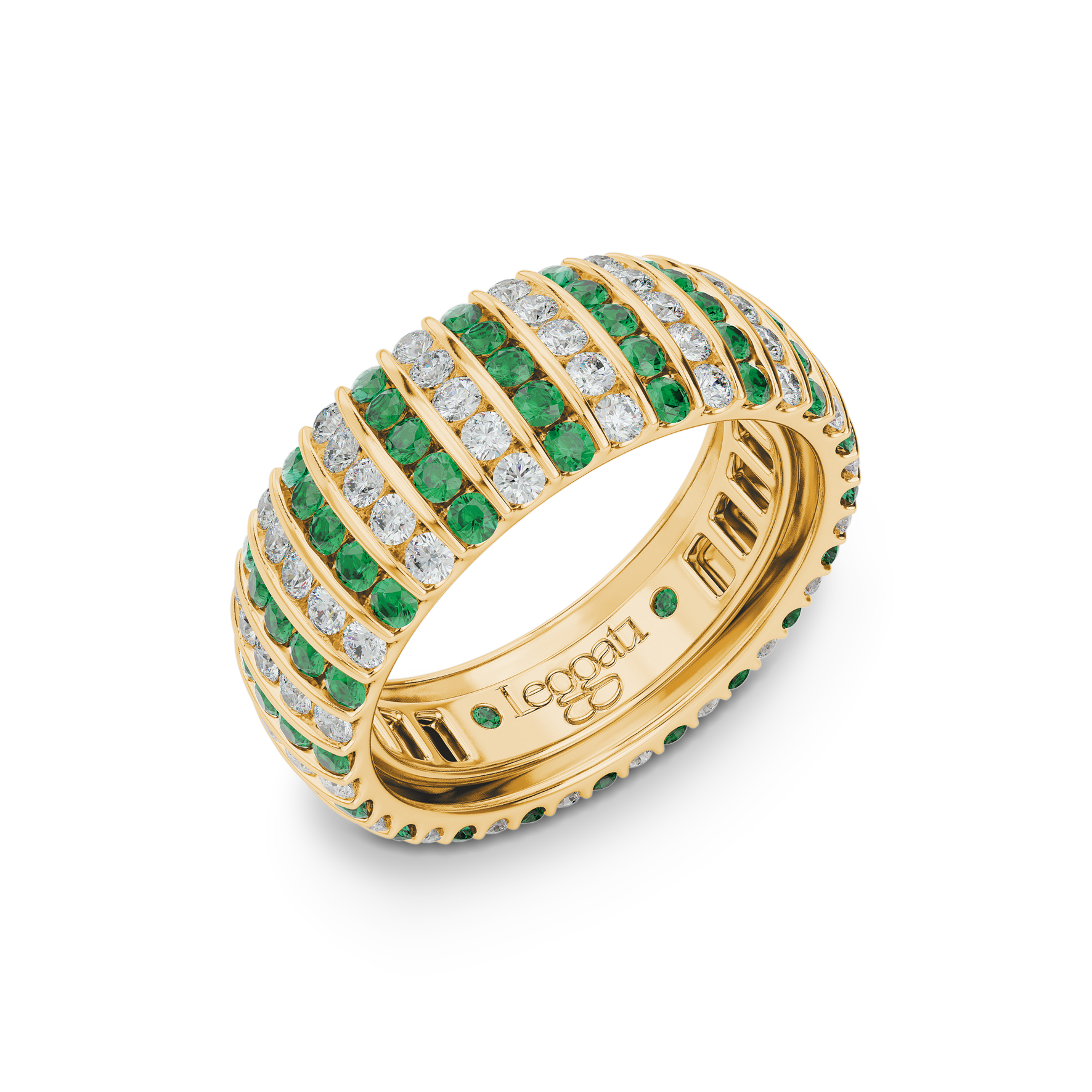 Escape Emeralds Wedding Ring