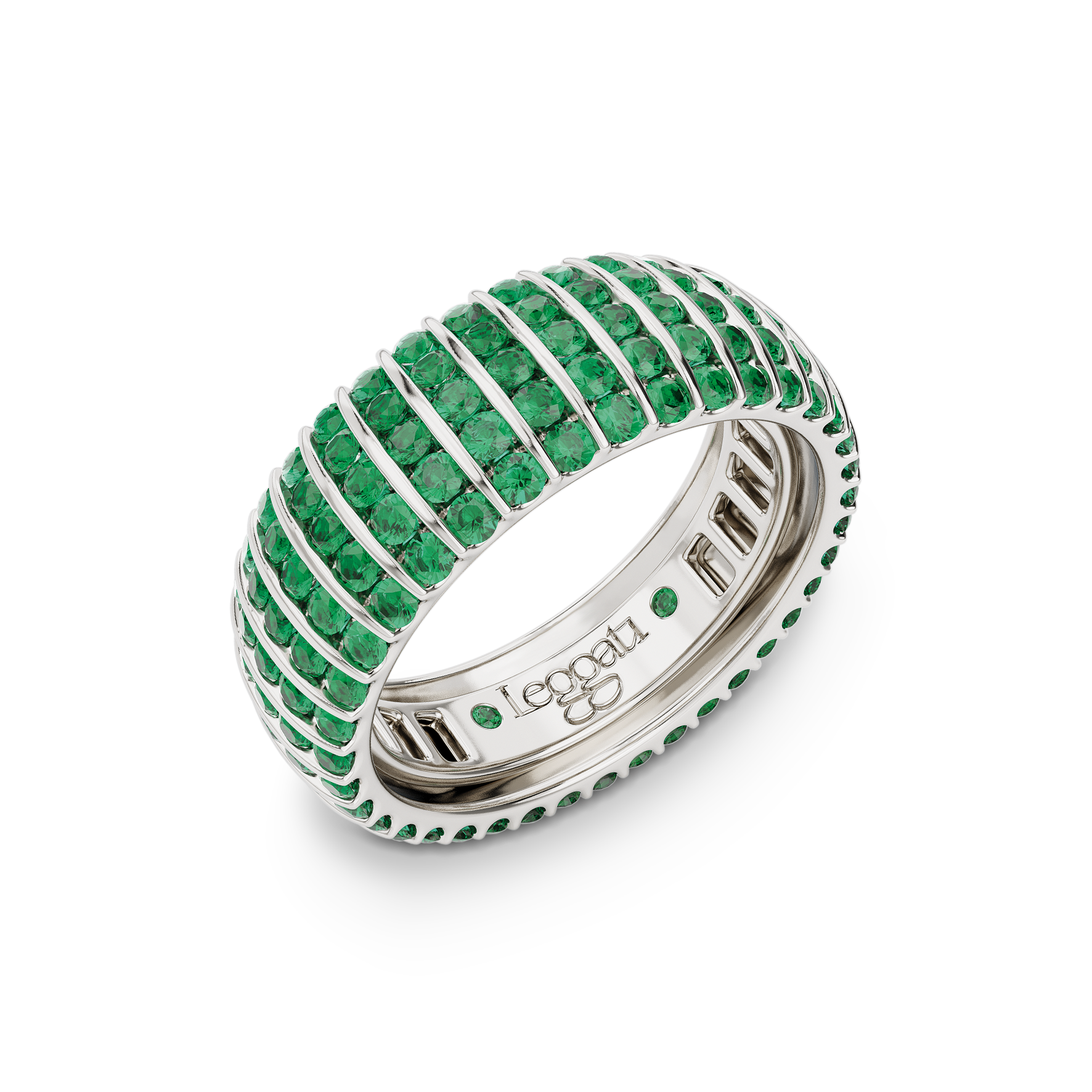 Escape Emeralds Wedding Ring