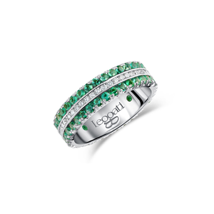 Journey Emeralds Edge Wedding Ring