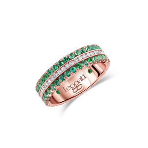 Journey Emeralds Edge Wedding Ring