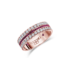 Journey Rubies Central Wedding Ring