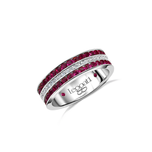 Eternal Rubies Edge Wedding Ring