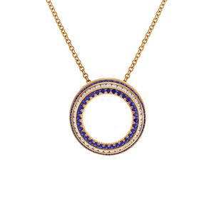 Five Senses Echo Blue Sapphires Pendant