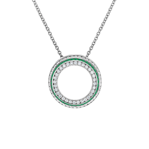 Five Senses Tactile Emeralds Pendant