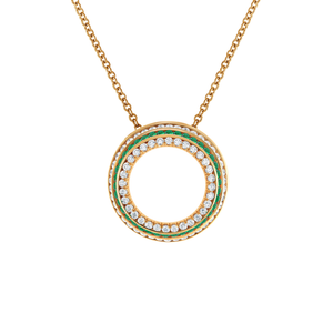 Five Senses Tactile Emeralds Pendant