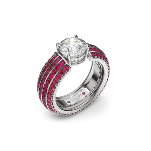 Five Senses Aroma Rubies Engagement ring