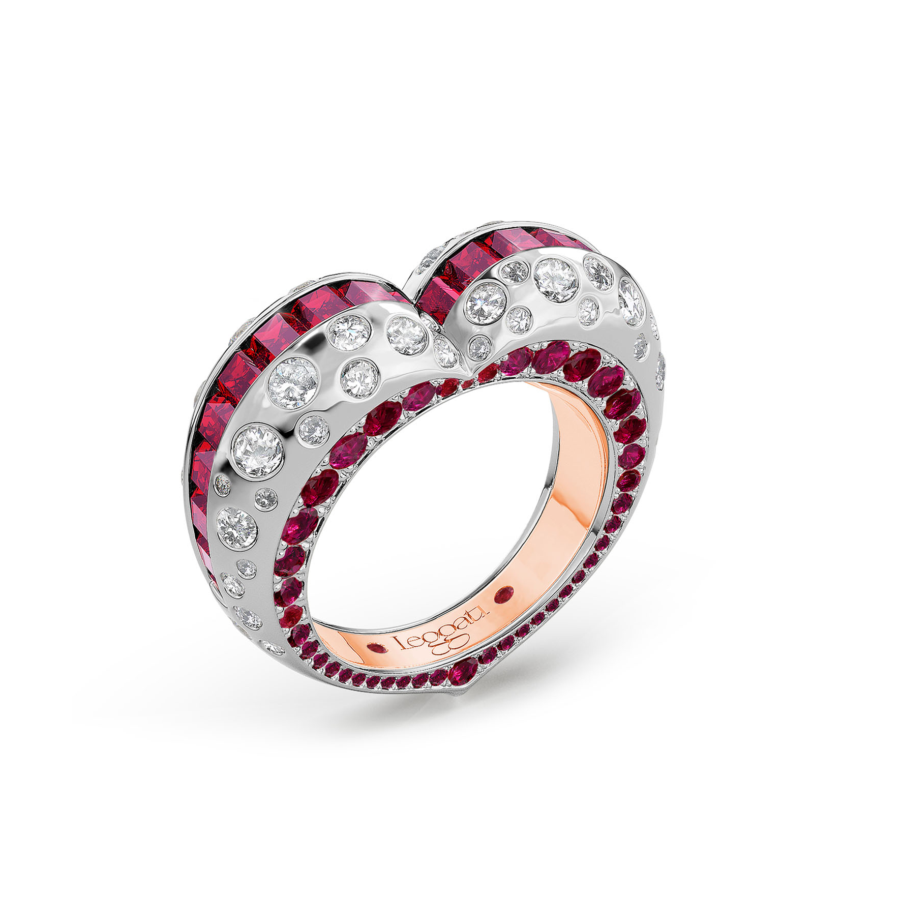 Ladybird Rubies Baguette Wedding ring