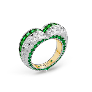 Ladybird Tsavorites Baguette Wedding Ring