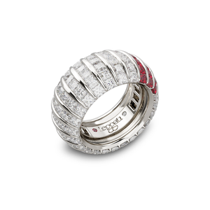 Princess Escape TripleCrown Rubies Wedding Ring