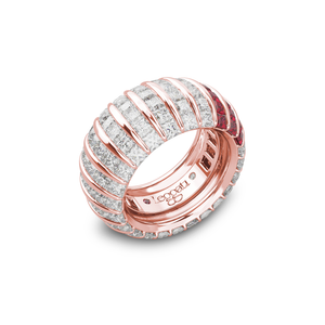 Princess Escape TripleCrown Rubies Wedding Ring