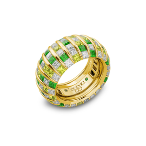 Princess Escape DuoGems Yellow Sapphires Wedding Ring